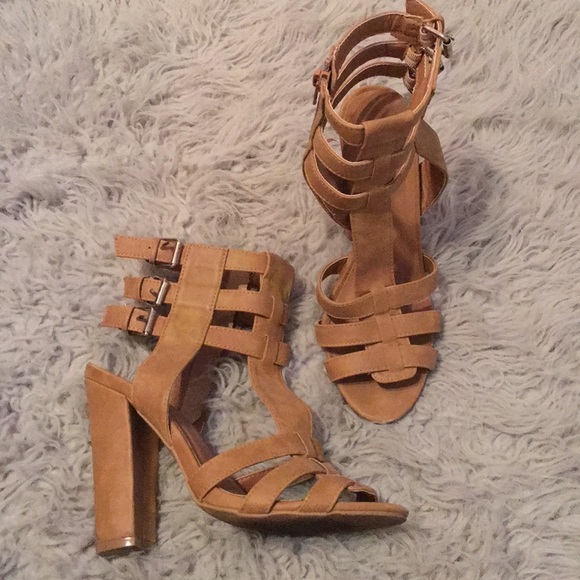 Charlotte Russe Tan Gladiator Heels - Picture 1 of 3